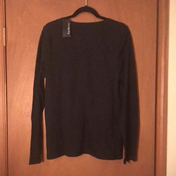 All cotton super soft ladies long sleeve winter T-shirt - Picture 4 of 6